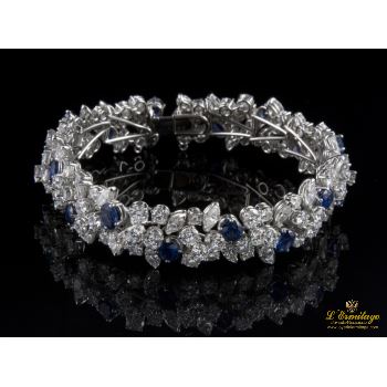 PULSERAS<BR>PULSERA DE BRILLANTES Y ZAFIROS FRANCE... · ref.: PRESENTA CERTIFICADO...