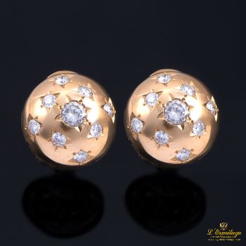 PENDIENTES<BR>PENDIENTES EN ORO AMARILLO Y BRILLANTE... · ref.: ( SMX )