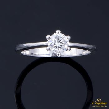 ANILLOS DE COMPROMISO<BR>SORTIJA SOLITARIO ORO BLANCO COLOR F, ... · ref.: PRESENTA CERTIFICADO...