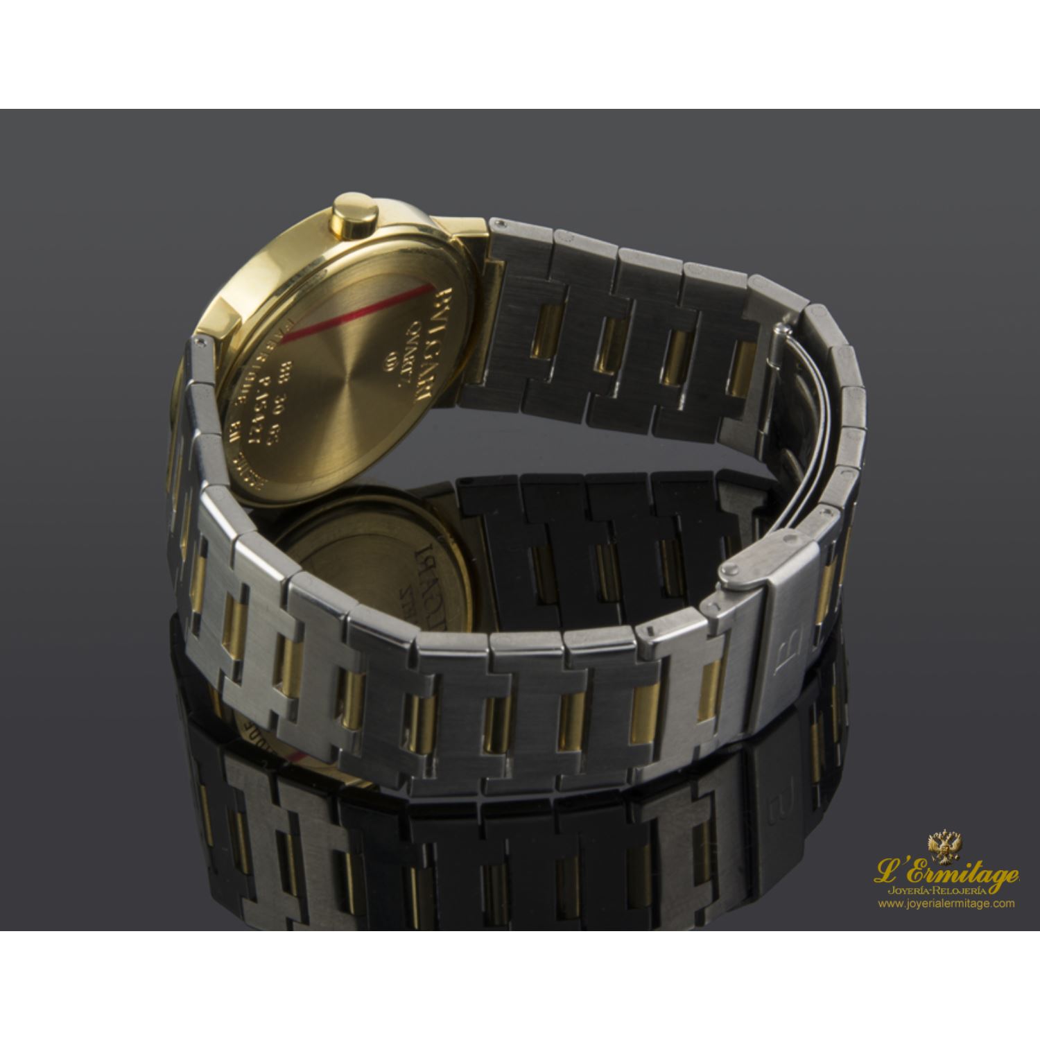 Bulgari acero y oro 30mm 