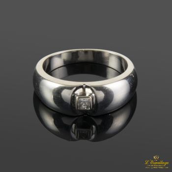 ANILLOS / SORTIJAS<BR>SOLITARIO REALIZADA EN ORO BLANCO CON ... · ref.: OM