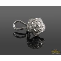 Pendientes oro blanco y diamantes.