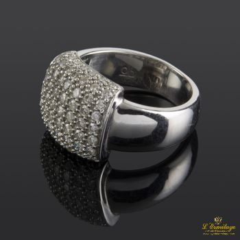 ANILLOS / SORTIJAS<BR>SORTIJA ORO BLANCO Y DIAMANTES. · ref.: (NLE)
