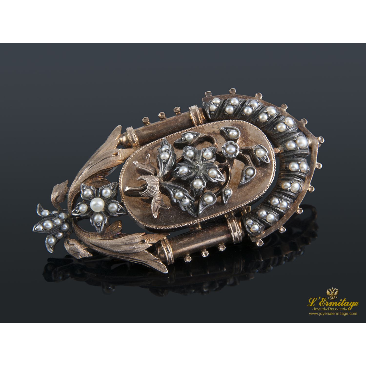 Broche antiguo oro amarillo