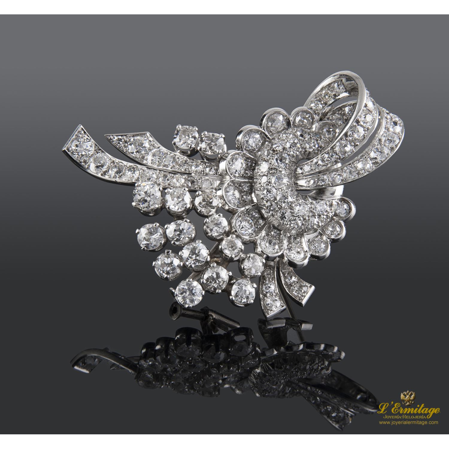 Broche doble de escote 