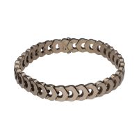 PULSERAS<BR>PULSERA ORO BLANCO ESLABÓN CARTIER