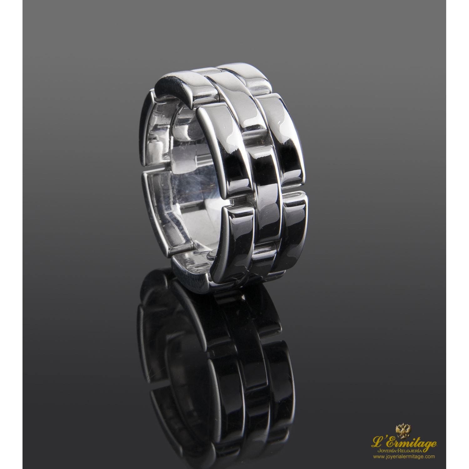 Aniilo cartier oro blanco