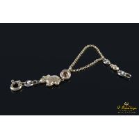 Pulsera tres oros con motivos referente a elefantes.