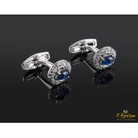 GEMELOS<BR>GEMELOS ORO BLANCO ZAFIROS Y DIAMANTES...