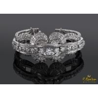 Pulsera oro blanco con diamantes