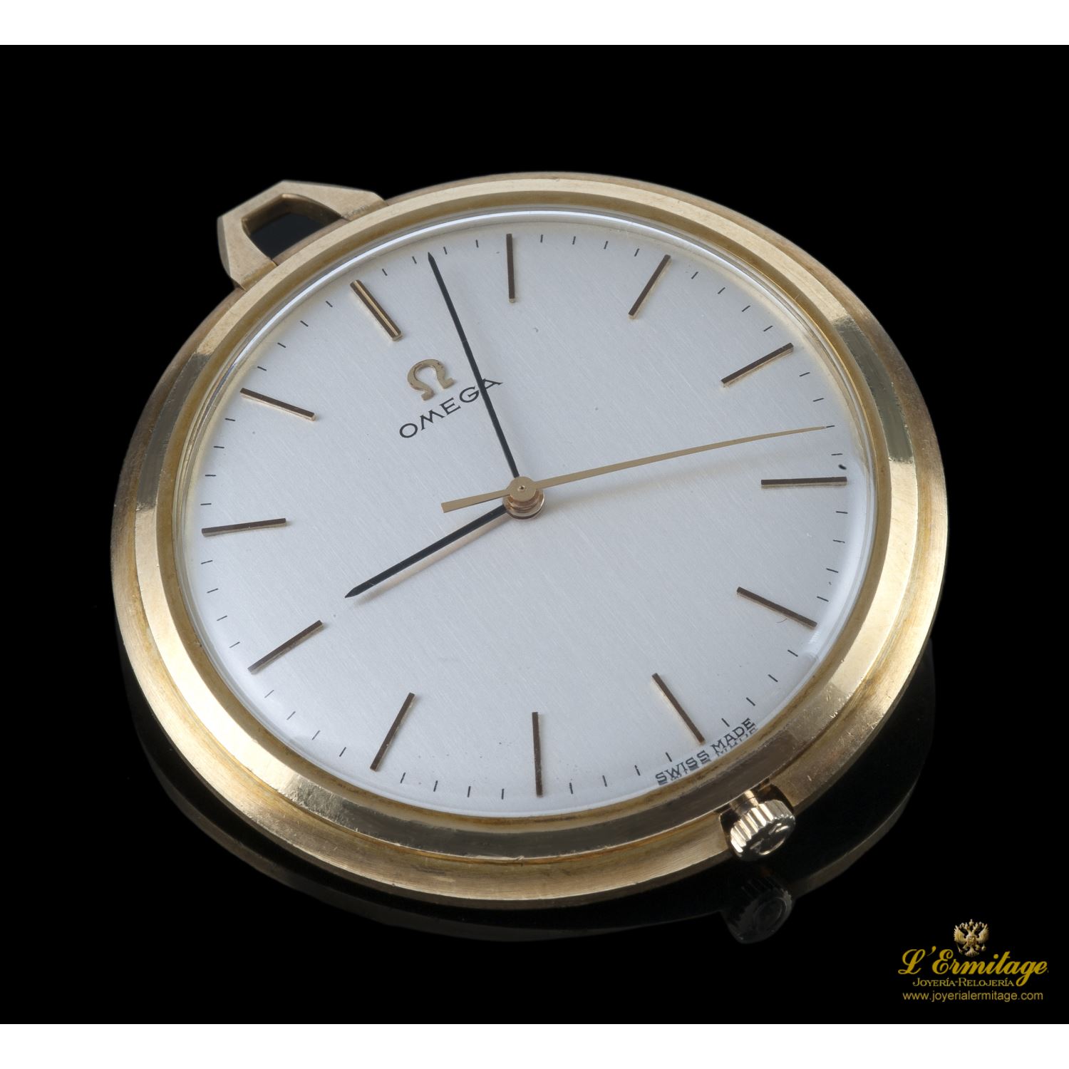 Classic bolsillo oro amarillo cuerda manual