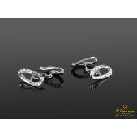Gemelos oro blanco y diamantes. 