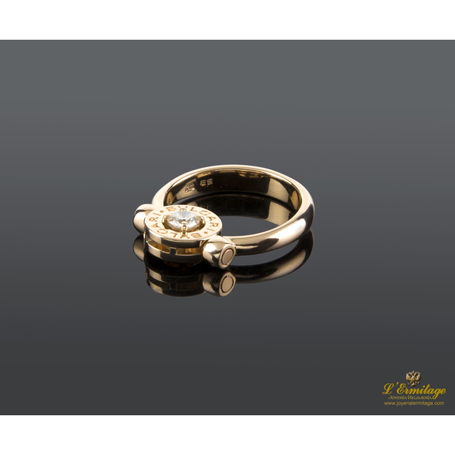 Bulgari-bulgari oro rosa con brillante