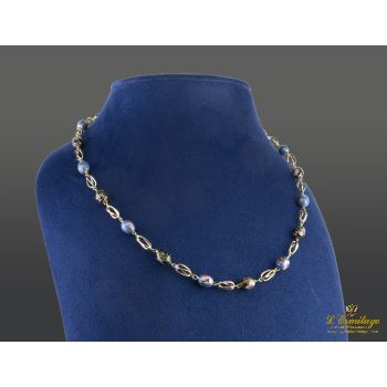 COLLARES<BR>GARGANTILLA ORO AMARILLO Y CUENTAS DE ... · ref.: (RIM)