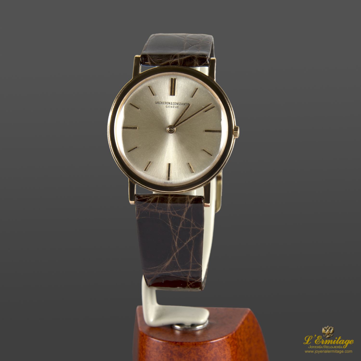 Classic oro amarillo cuerda manual caballero 32mm