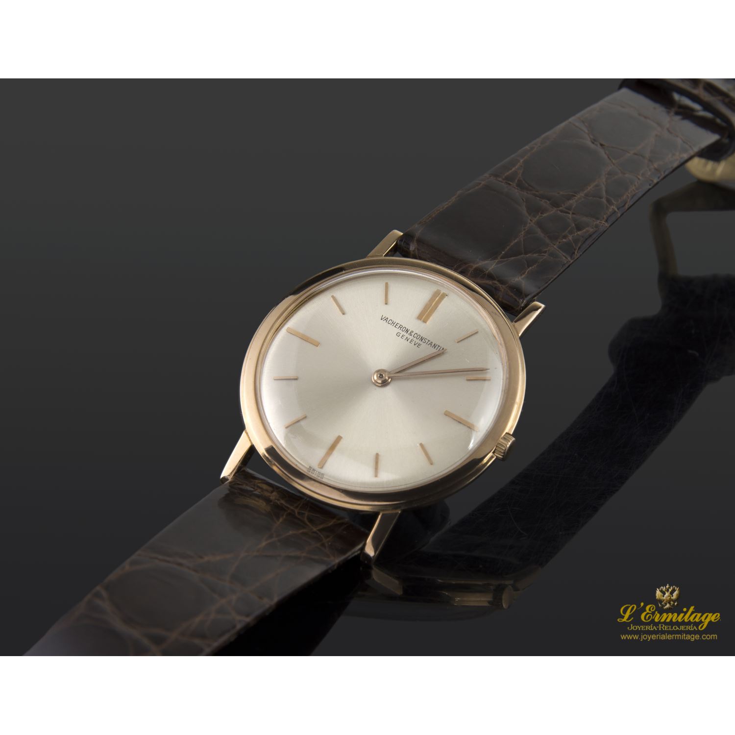 Classic oro amarillo cuerda manual caballero 32mm