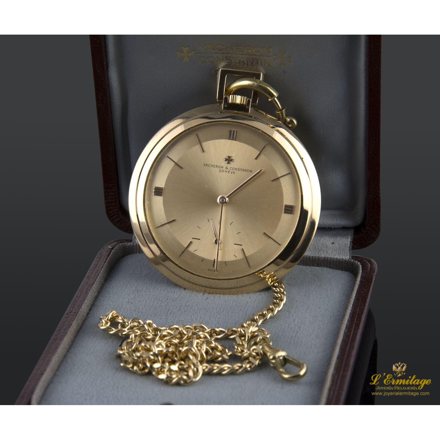 Classic oro amarillo cuerda manual 48mm