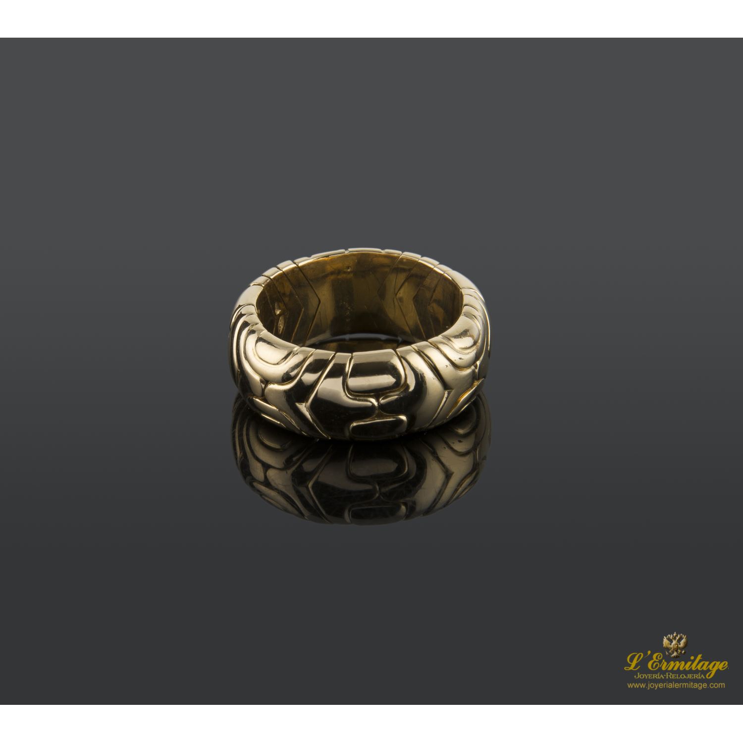 Anillo oro amarillo tubogas