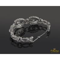 Pulsera oro blanco diamantes