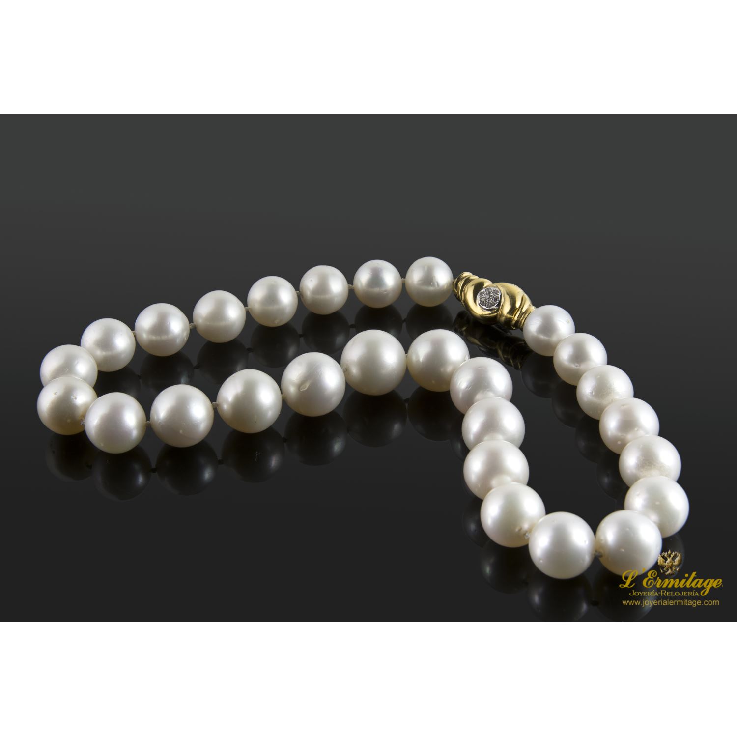 Collar perlas australianas degrade