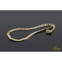 Gargantilla oro amarillo oro blanco y diamantes