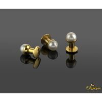 BOTONADURAS<BR>BOTONADURA ANTIGUA ORO AMARILLO Y PERL...