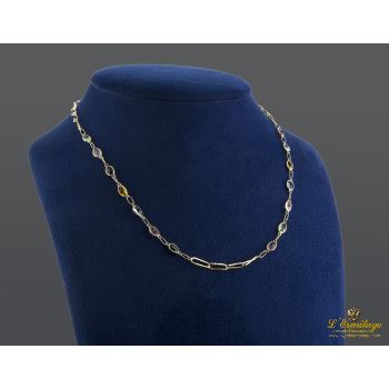 COLLARES<BR>COLLAR ORO AMARILLO CON PIEDRAS DE COL... · ref.: (AMX)
