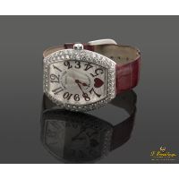 Heart white gold diamonds.  