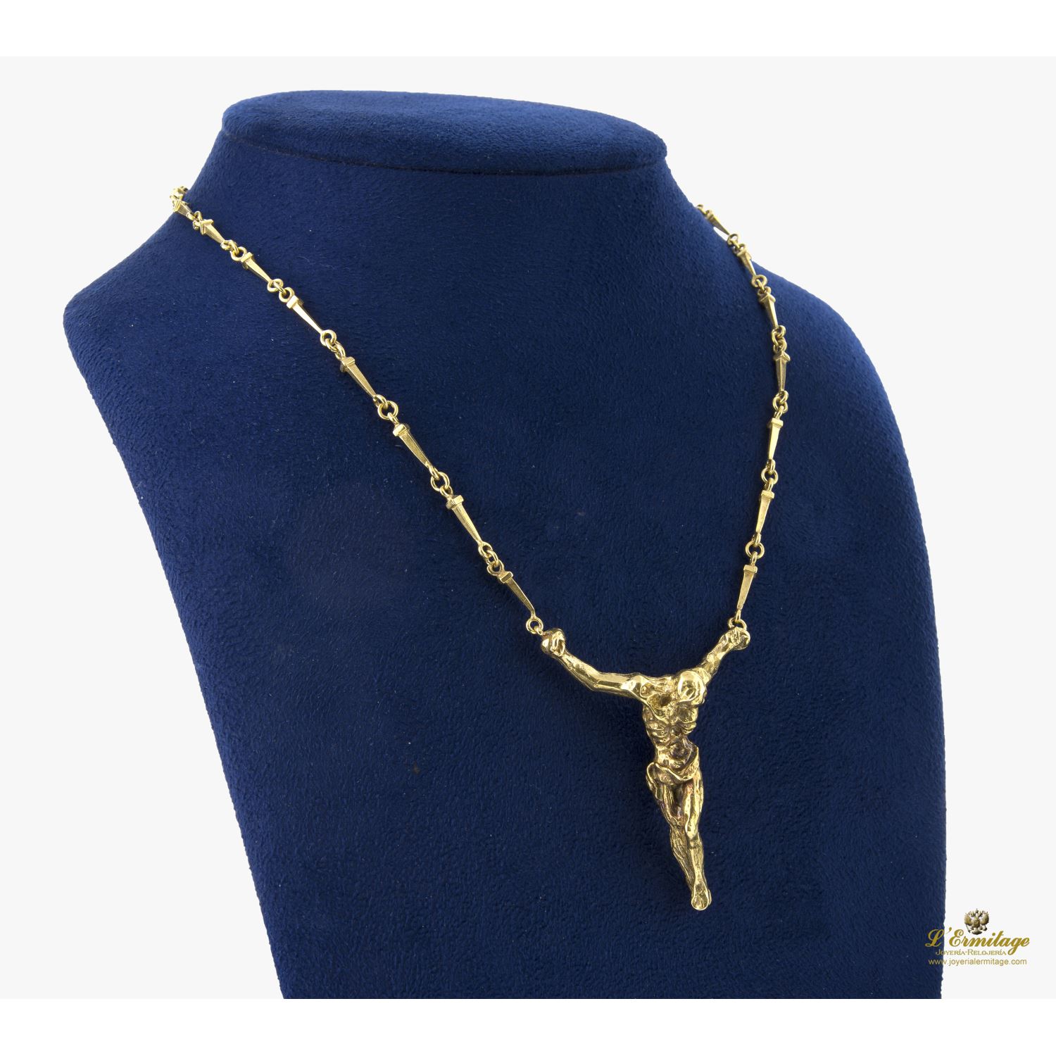 Collar cristo dalí oro amarillo