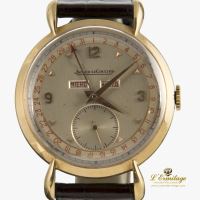 Antiguo chrono triple date  oro amarillo.  