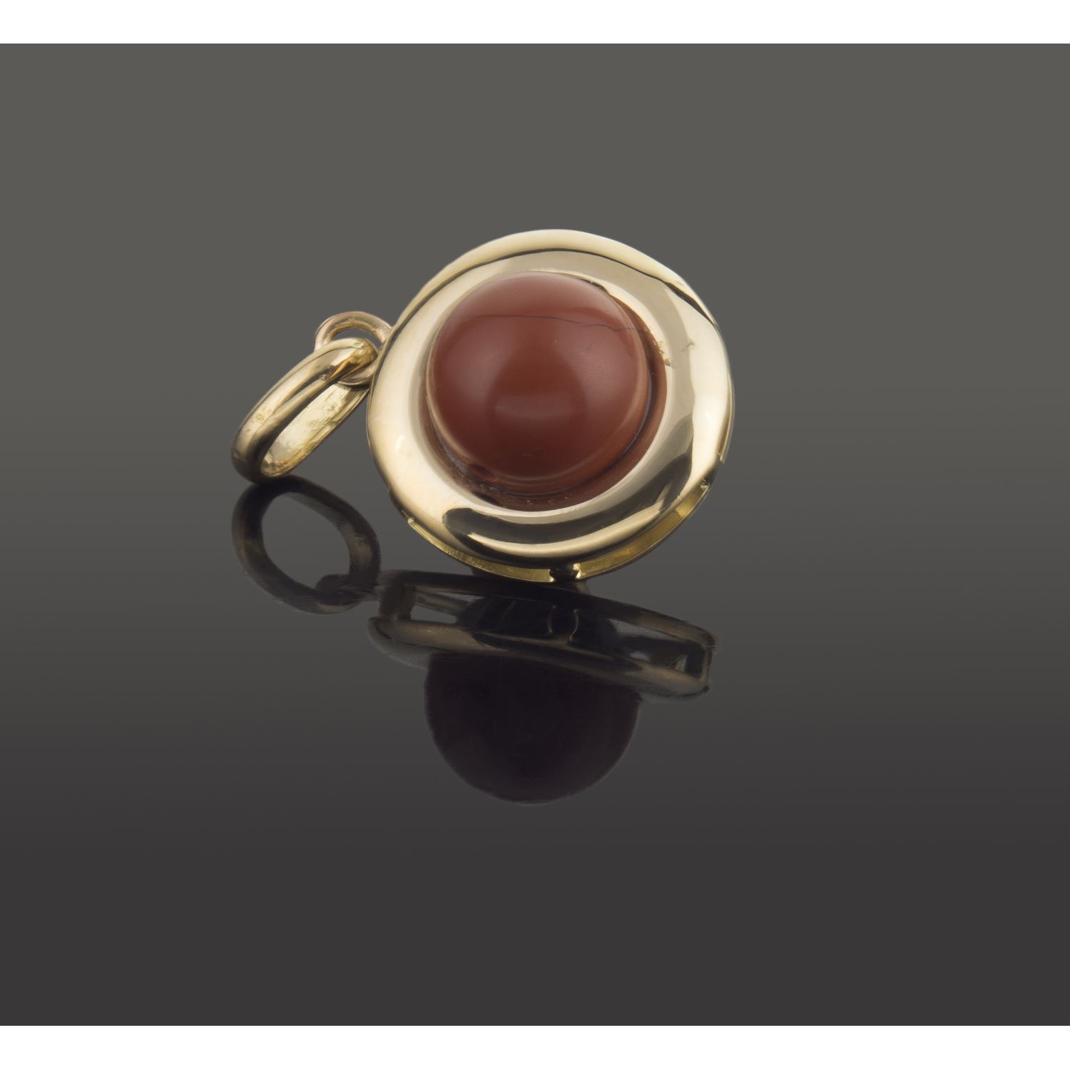 Colgante oro rosa coral