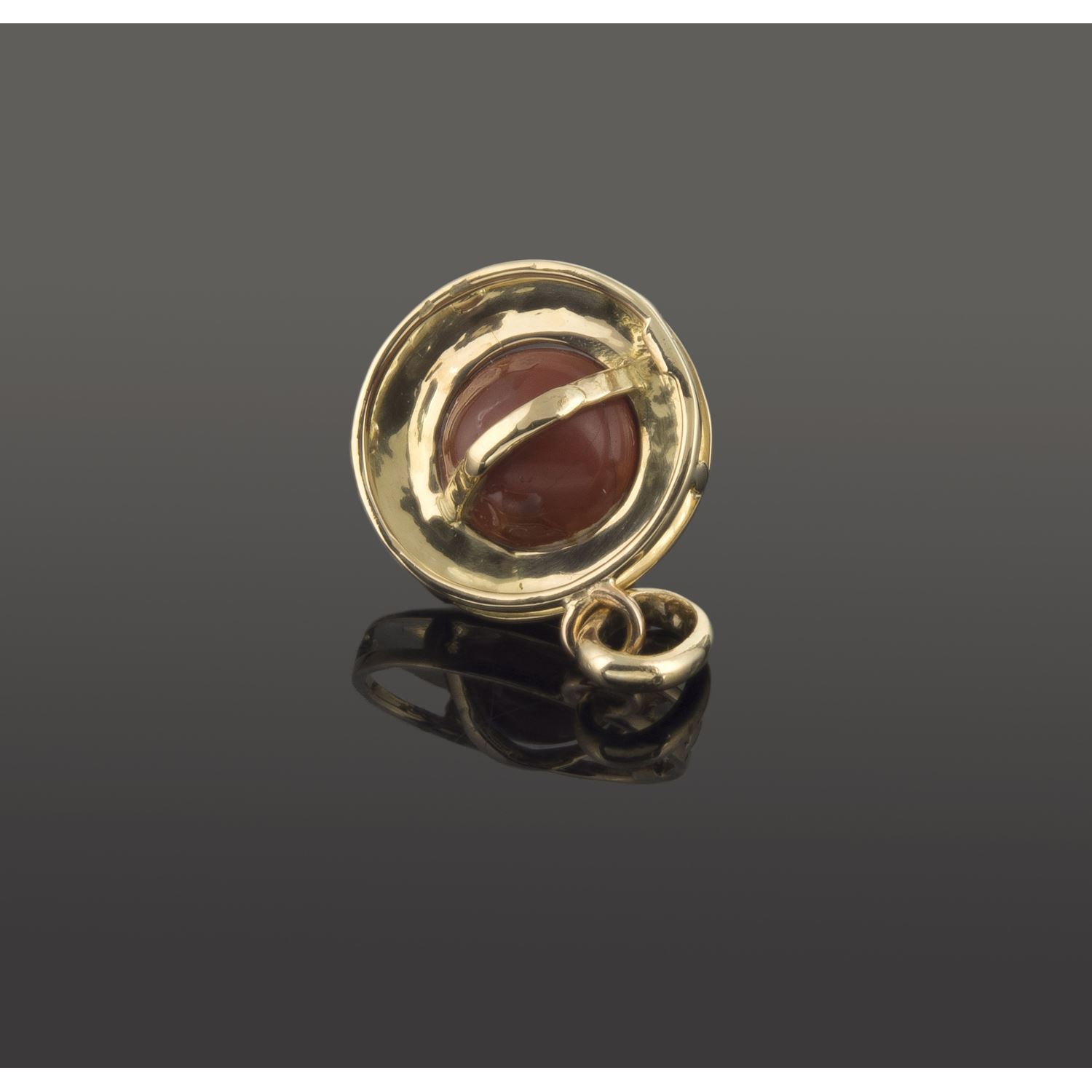 Colgante oro rosa coral