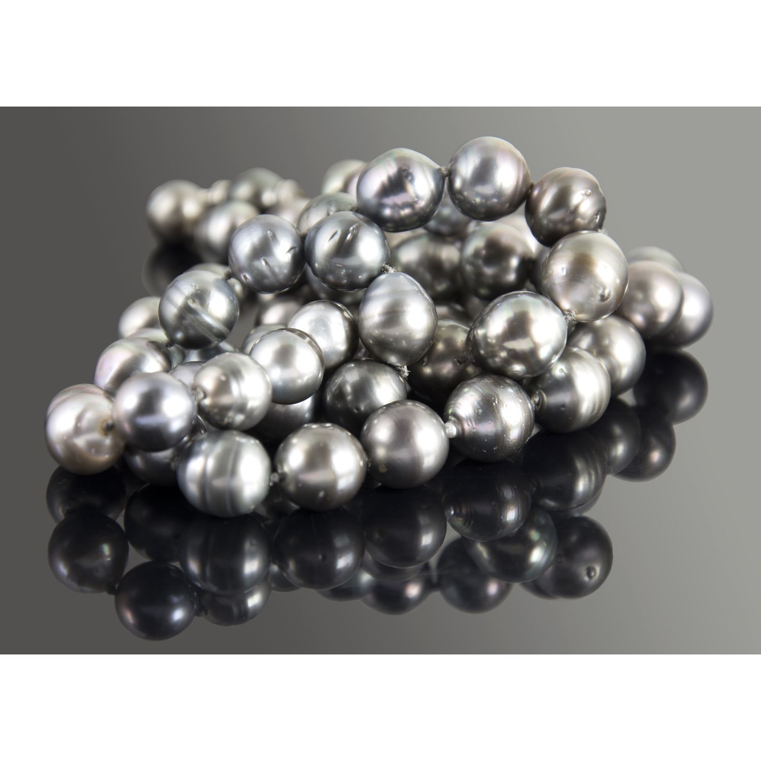 Collar perlas negras naturales de tahiti