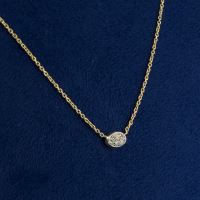 Gargantilla oro amarillo y cuajado de diamantes