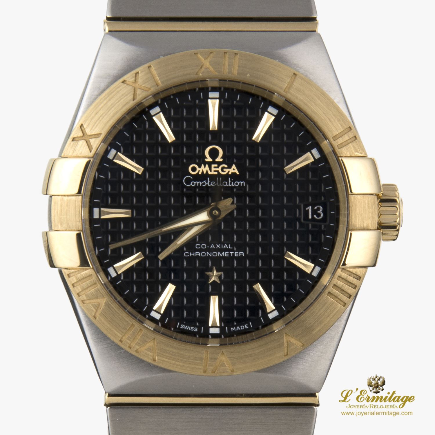Constellation co-axial acero y oro automático caballero 38mm 
