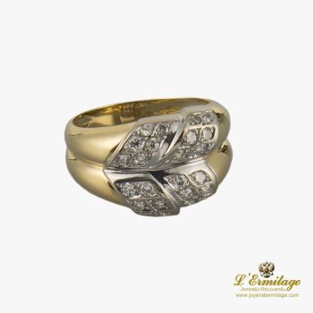 ANILLOS / SORTIJAS<BR>SORTIJA ORO AMARILLO ORO BLANCO Y CUAJ... · ref.: (NEM)