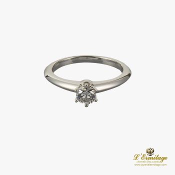 ANILLOS DE COMPROMISO<BR>SORTIJA SOLITARIO ORO BLANCO. · ref.: (IMX)