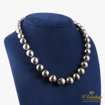 COLLARES<BR>COLLAR PERLAS NEGRAS TAHITÍ EN DEGRADE · ref.: (SMX)
