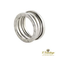ANILLOS / SORTIJAS<BR>ANILLO B.ZERO1 ORO BLANCO DOS BANDAS O...