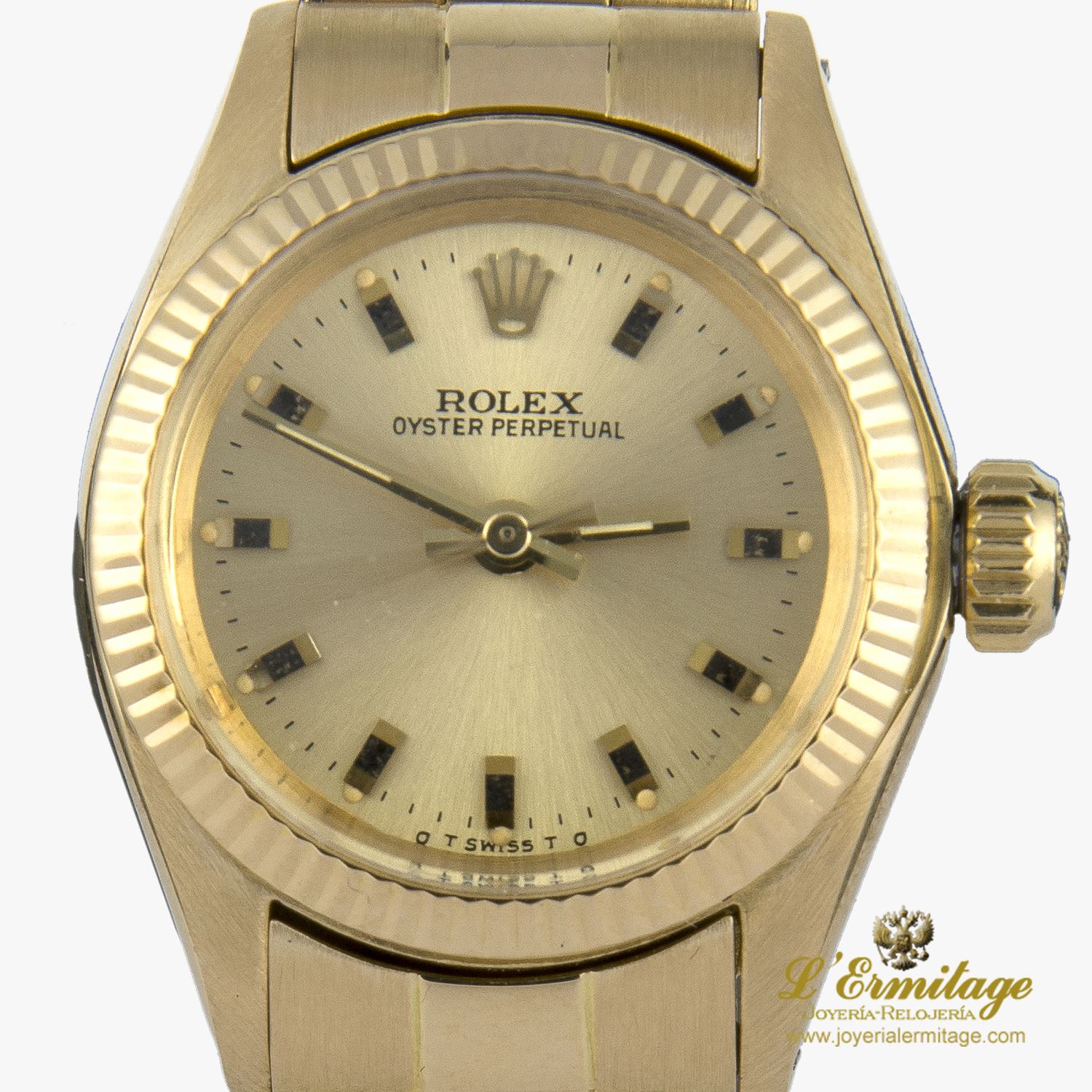 Oyster perpetual oro amarillo señora 26mm 