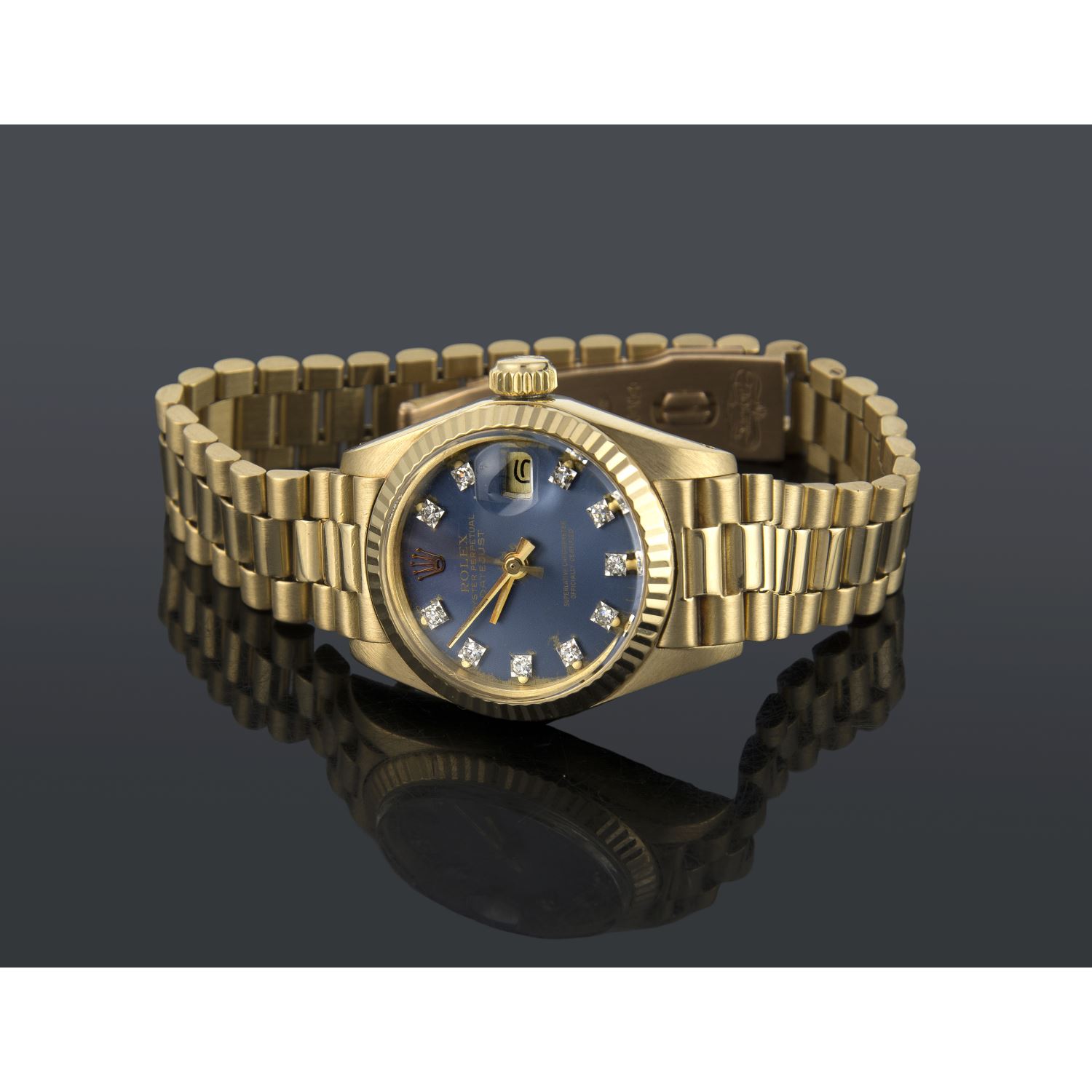 Lady-datejust oro amarillo president señora 26mm 