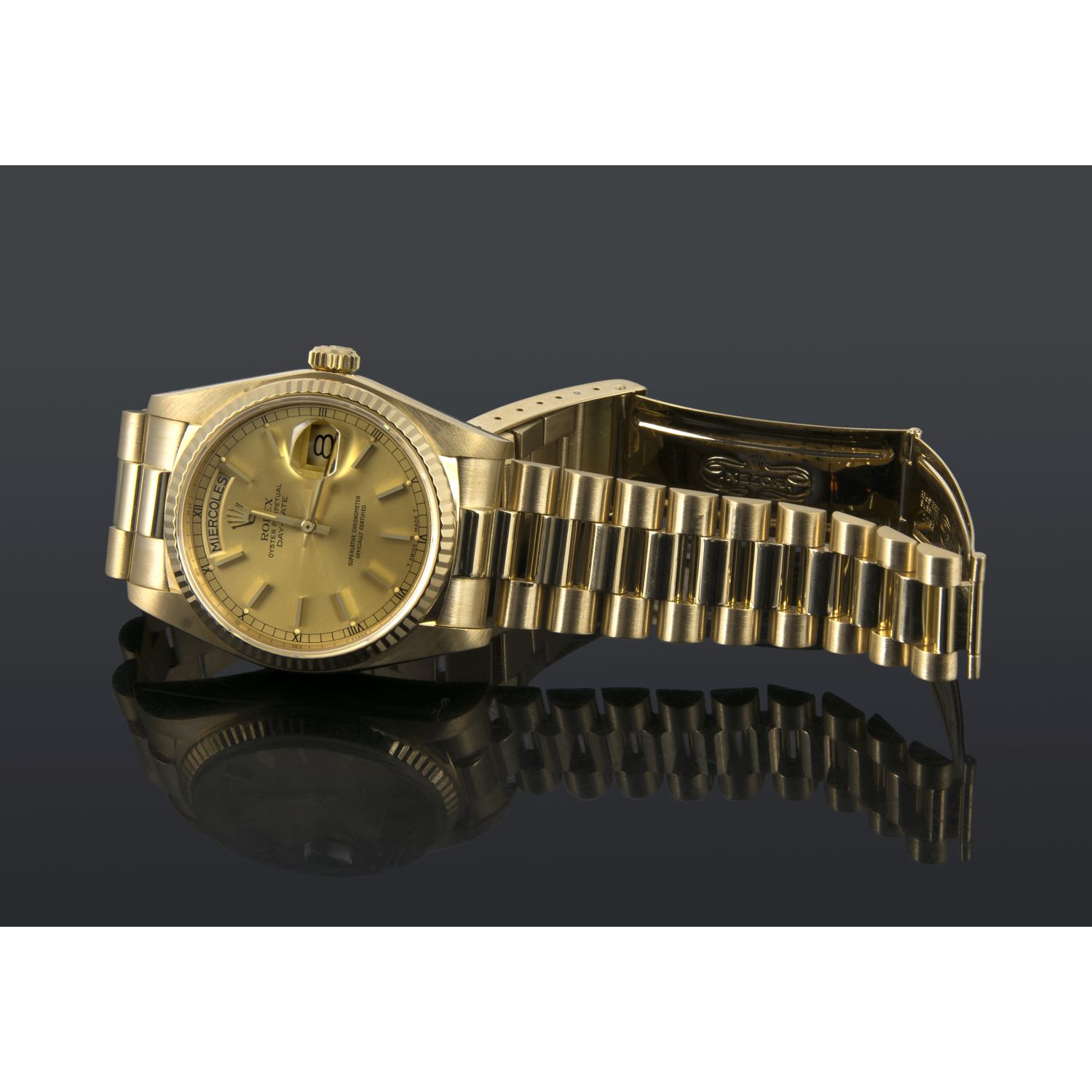 Day-date president oro amarillo caballero 36mm. 