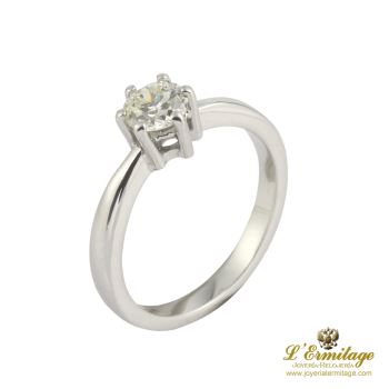 ANILLOS DE COMPROMISO<BR>SORTIJA SOLITARIO ORO BLANCO COLOR K, ... · ref.: PRESENTA CERTIFICADO...