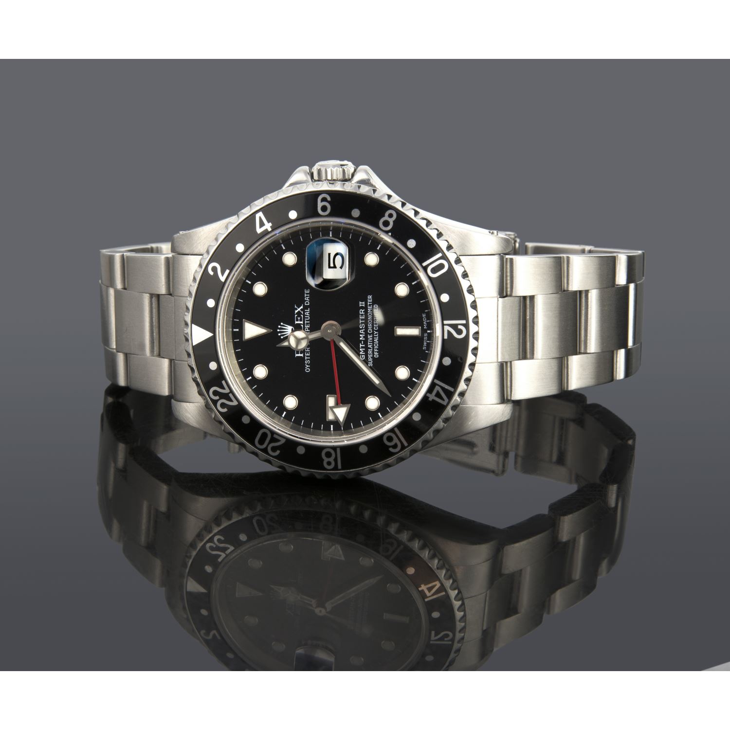 Gmt-master ii acero caballero 