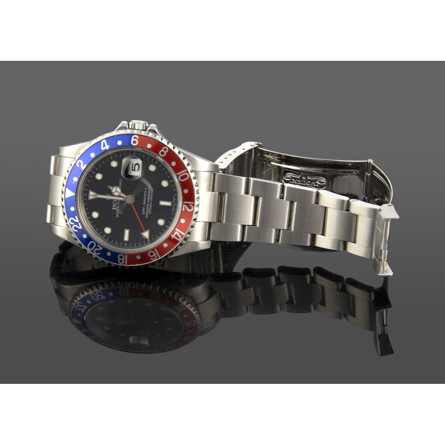 Gmt-master ii acero pepsi.  