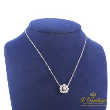 COLLARES<BR>GARGANTILLA ORO BLANCO Y ROSETÓN DE DI... · ref.: PRESENTA CERTIFICADO...