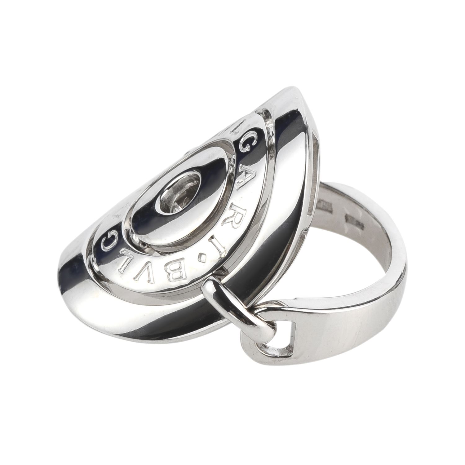 Sortija bulgari astrale en oro blanco. Talla 7.