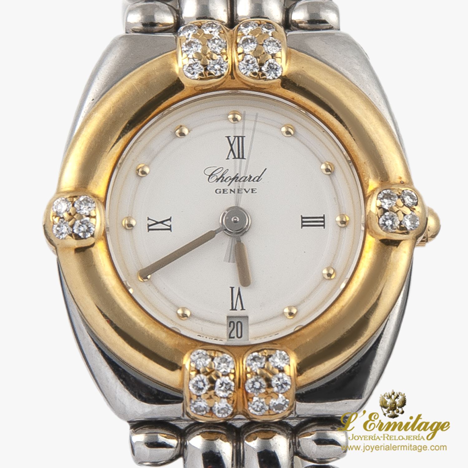 Gstaad acero y oro brillantes señora.   