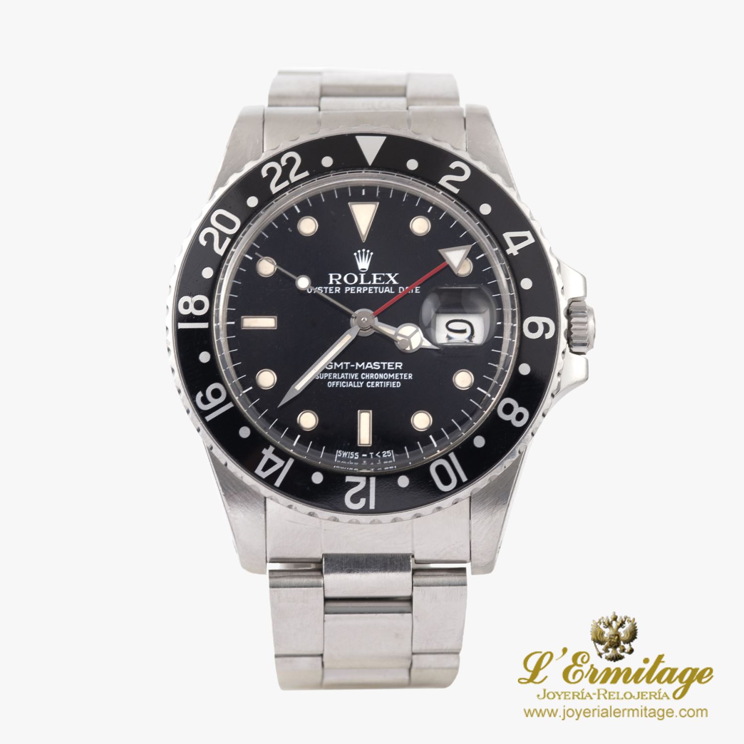Gmt-master acero plexiglass.   