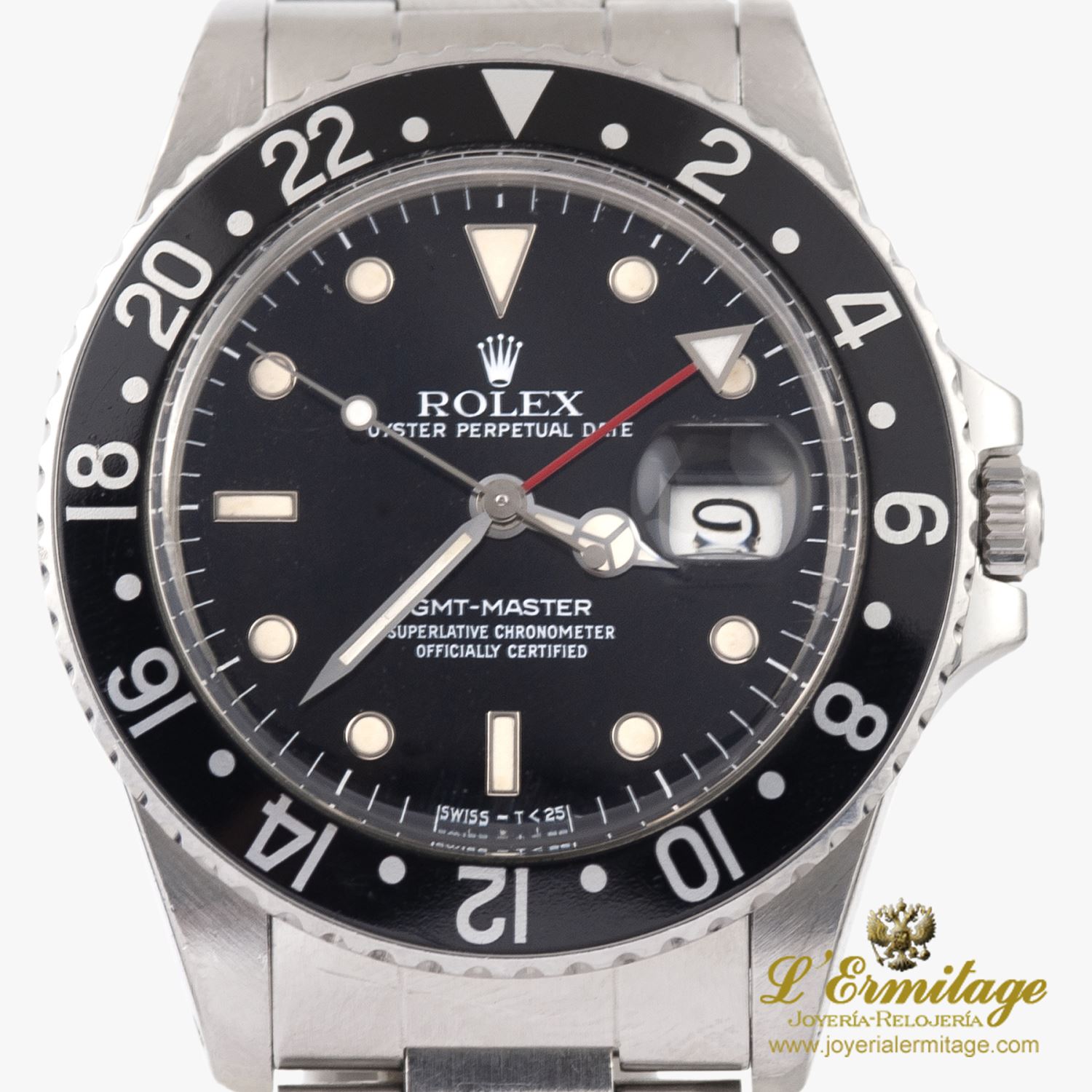 Gmt-master acero plexiglass.   